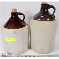 PAIR OF ANTIQUE WINE JUGS