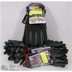 TWO BUNDLES OF SMALL RUBBER COATED WORK GLOVES