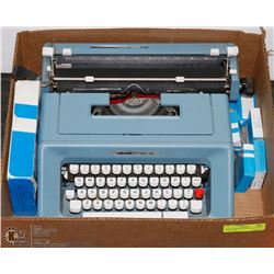 BOX W/VINTAGE OLIVETTI STUDIO 46 MANUAL