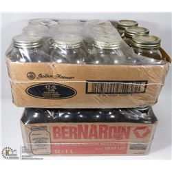 LOT W/2 CASES OF PICKLING JARS - TOTAL OF