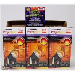 SET OF 3 NEW GEMMY LED LIGHTS SHOW  PROJECTOR