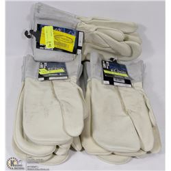 6 PAIRS OF BOB DALE MITTS SIZE 11