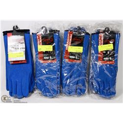8 PAIRS OF BOB DALE SYNTHETIC WORK GLOVES SIZE