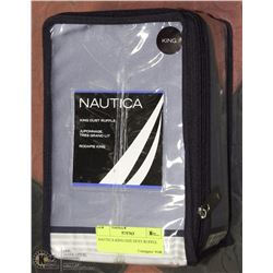 NAUTICA KING SIZE DUST RUFFLE.