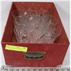 Image 1 : BOX OF CRYSTAL GLASSES
