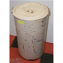VINTAGE TALL FLOUR BIN WITH LID
