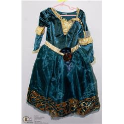 DISNEY PRINCESS MERIDA COSTUME WITH TIARA