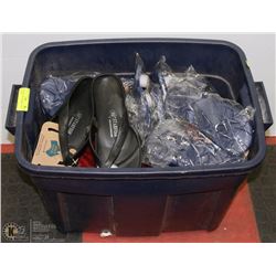 TOTE WITH NEW ASSORTED SIZES SANDALS