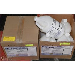 NINE 4L JUGS OF ANTI-FOAM BY ZEP
