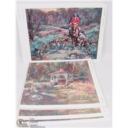 50 SIGNED LEN GARON  LITHOGRAPHS INCL FOX HUNT