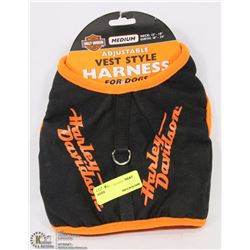 HARLEY DAVIDSON ADJUSTABLE PET VEST HARNESS