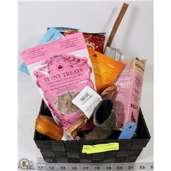 BASKET OF DOG TREATS