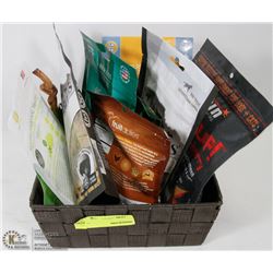 BASKET OF DOG TREATS