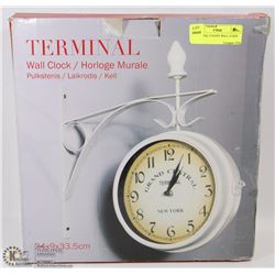 TERMINAL 2 FACED  WALL CLOCK