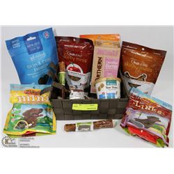 BASKET OF DOG TEATS