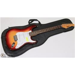 ELECTRIC GUITAR UNIVOX BROWN WITH SOFT CASE