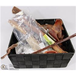 BASKET OF DOG TREATS