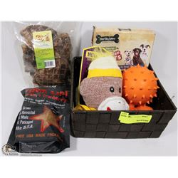 BASKET OF DOG TREATS