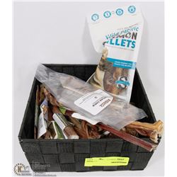 BASKET OF DOG TREATS