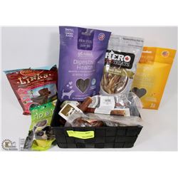 BASKET OF DOG TREATS