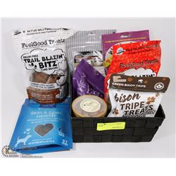 BASKET OF DOG TREATS