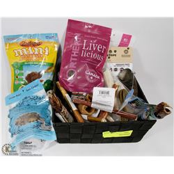 BASKET OF DOG TREATS