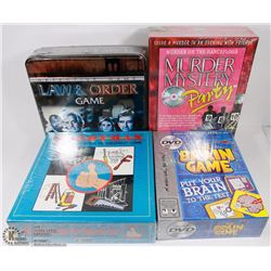 SEALED SET OF 4 BOARD GAMES, HANDYMAN