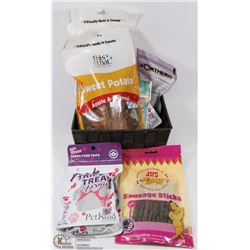 BASKET OF DOG TREATS