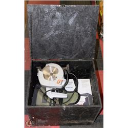 BLACK LOCKABLE BOX WITH 2 PROPANE INFRARED