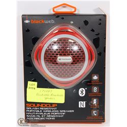 RED BLACK WEB BLUE TOOTH SPEAKER