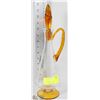 Image 1 : AMBER GLASS DECANTER WITH STOPPER