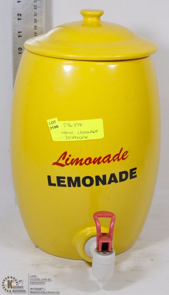 CERAMIC LIMONADE LEMONADE DISPENSER.