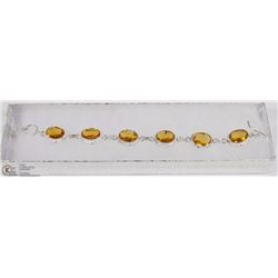 #133- LEMON TOPAZ GEMSTONE BRACELET