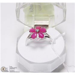#60- RED RUBY  RING
