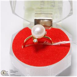 #49-FRESH WATER RING & CZ RING