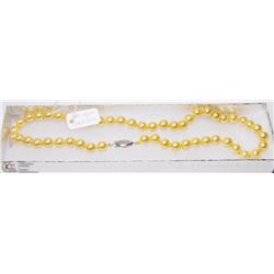 #139-SEA SHELL PEARL NECKLACE 18"