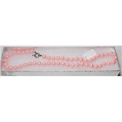 #141-SEA SHELL PEARL NECKLACE 18"