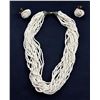 Image 1 : #14 - VINTAGE WHITE SEED BEAD NECKLACE