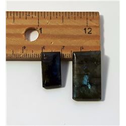 #9 - LOT OF 2 NATURAL LABRADORITE GEMSTONES