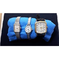 #17 - LOT OF 3 MECHANICAL VINTAGE WATCHES