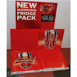BUDWEISER 5 FEET TALL ADVERTISEMENT STAND