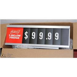 NEW BUDWEISER PRICING SIGN
