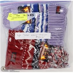 2PK CHILDRENS "HEAT WAVE" TOQUES