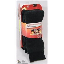 2PK MENS "HEAT WAVE" COZY SLIPPER SOCKS