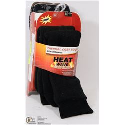 2PK MENS "HEAT WAVE" COZY SLIPPER SOCKS
