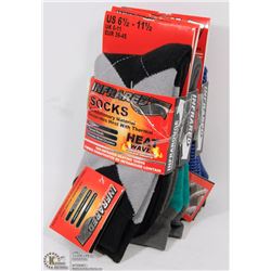 3PK MENS "HEAT WAVE" SOCKS