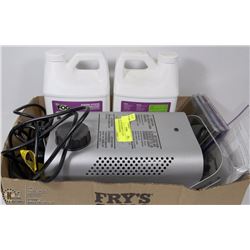 THE FOG MACHINE. W. LIGHT EFFECTS, ACCESSORIES