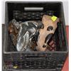 Image 1 : MILK CRATE WITH TWO HALLOWEEN MASKS