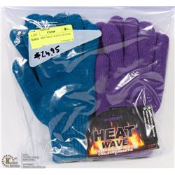 2PK LADIES "HEAT WAVE" GLOVES