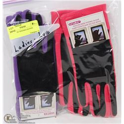 2PK LADIES TEXTING GLOVES LARGE
